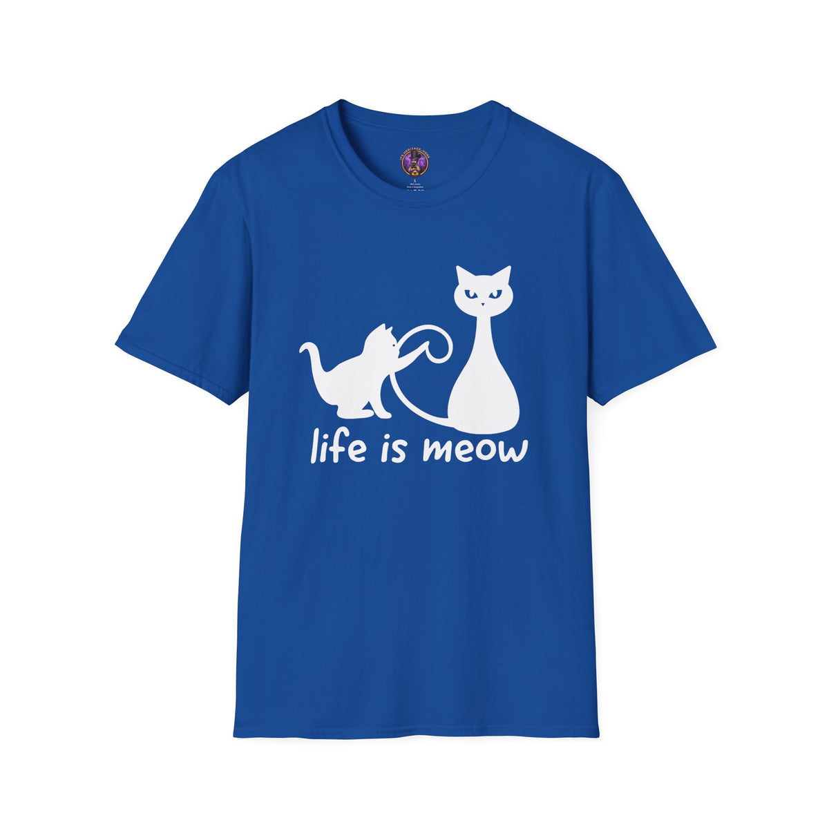 Life Is Meow Cat T-Shirt - Cute Cat Graphic Tee for Cat Lovers graphic T-shirt product image 2