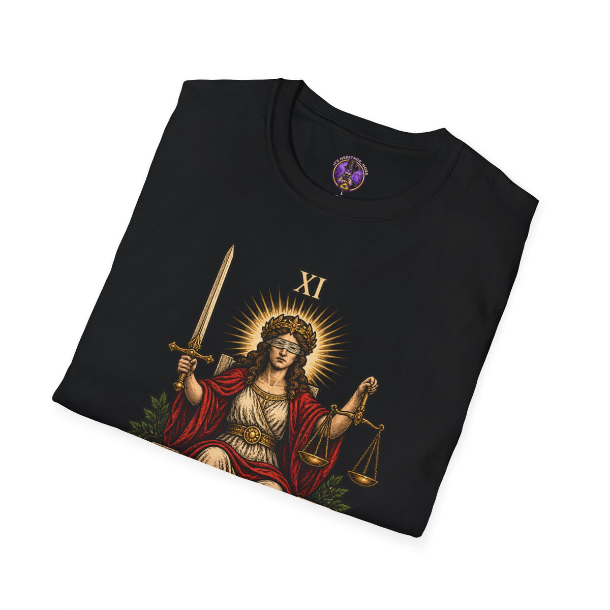 Justice Tarot Card Shirt | It's Heritage Hoss