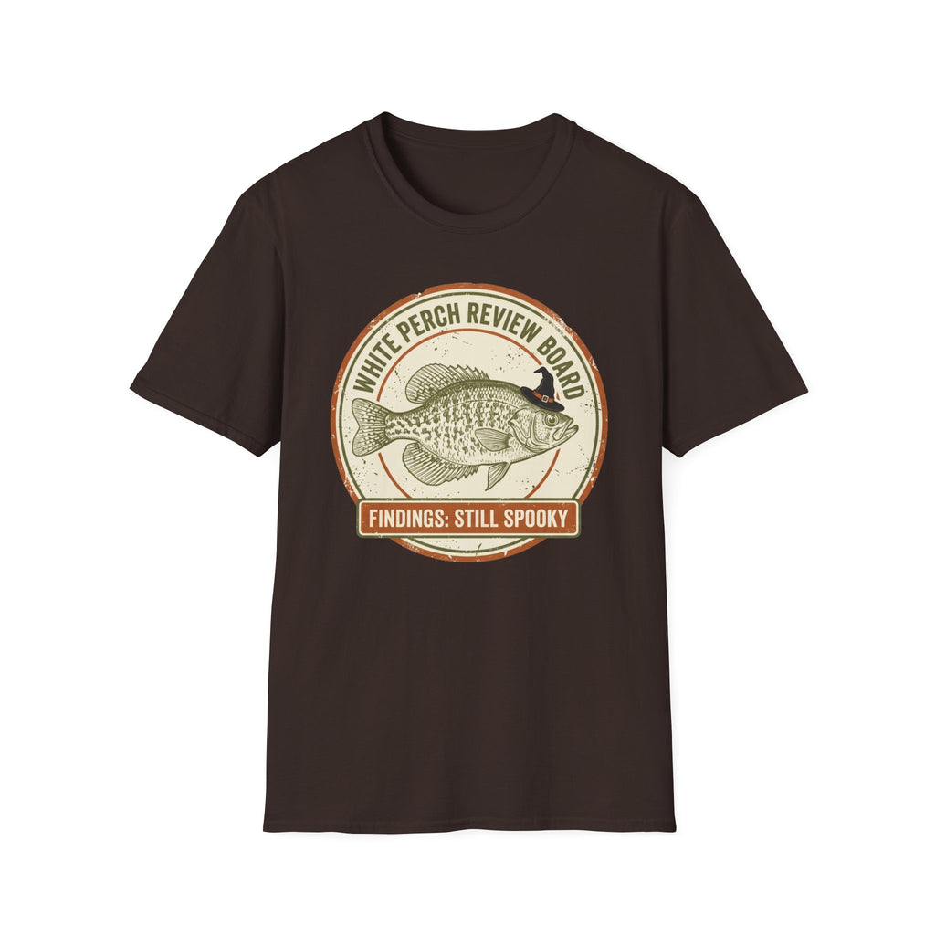 White Perch Review Board Spooky Crappie Fishing Shirt | It's Heritage Hoss