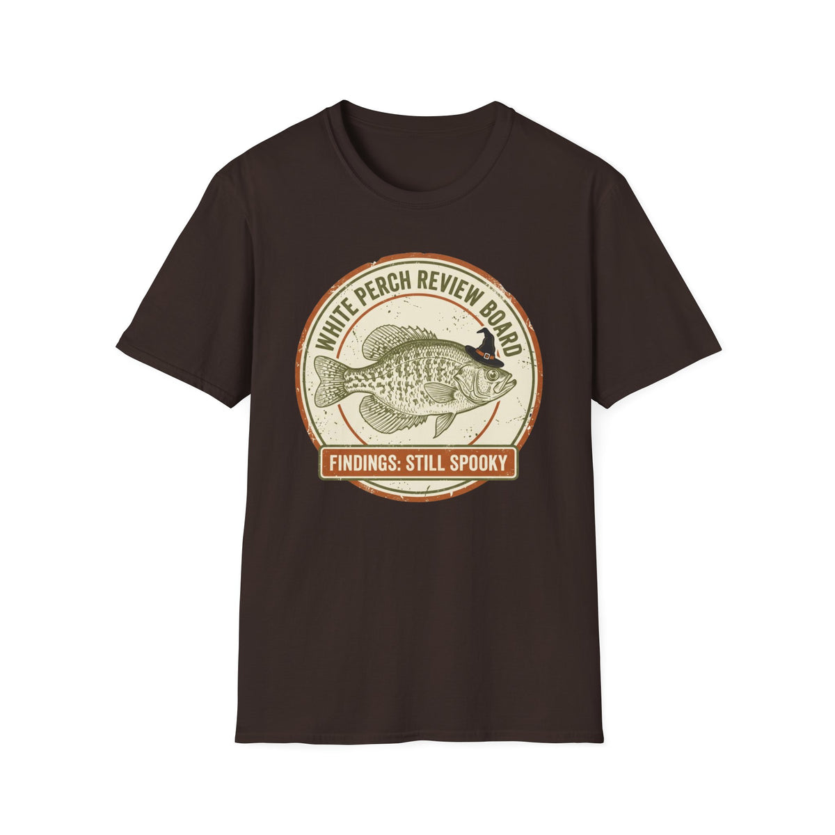 White Perch Review Board Spooky Crappie Fishing Shirt | It's Heritage Hoss