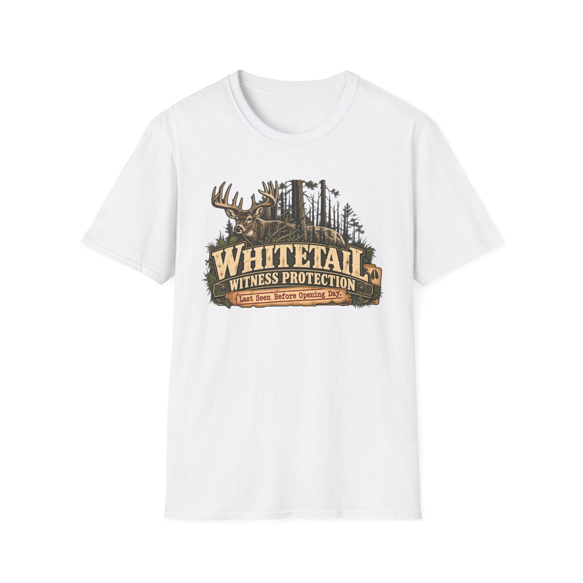 Whitetail Witness Protection T-Shirt — Deer Hunting