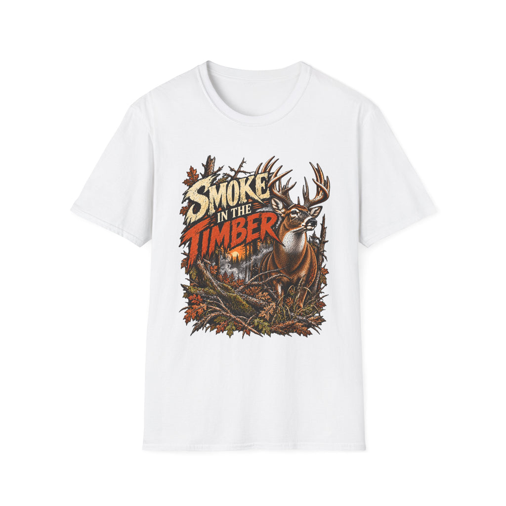 Smoke In The Timber Whitetail Deer Hunting Design