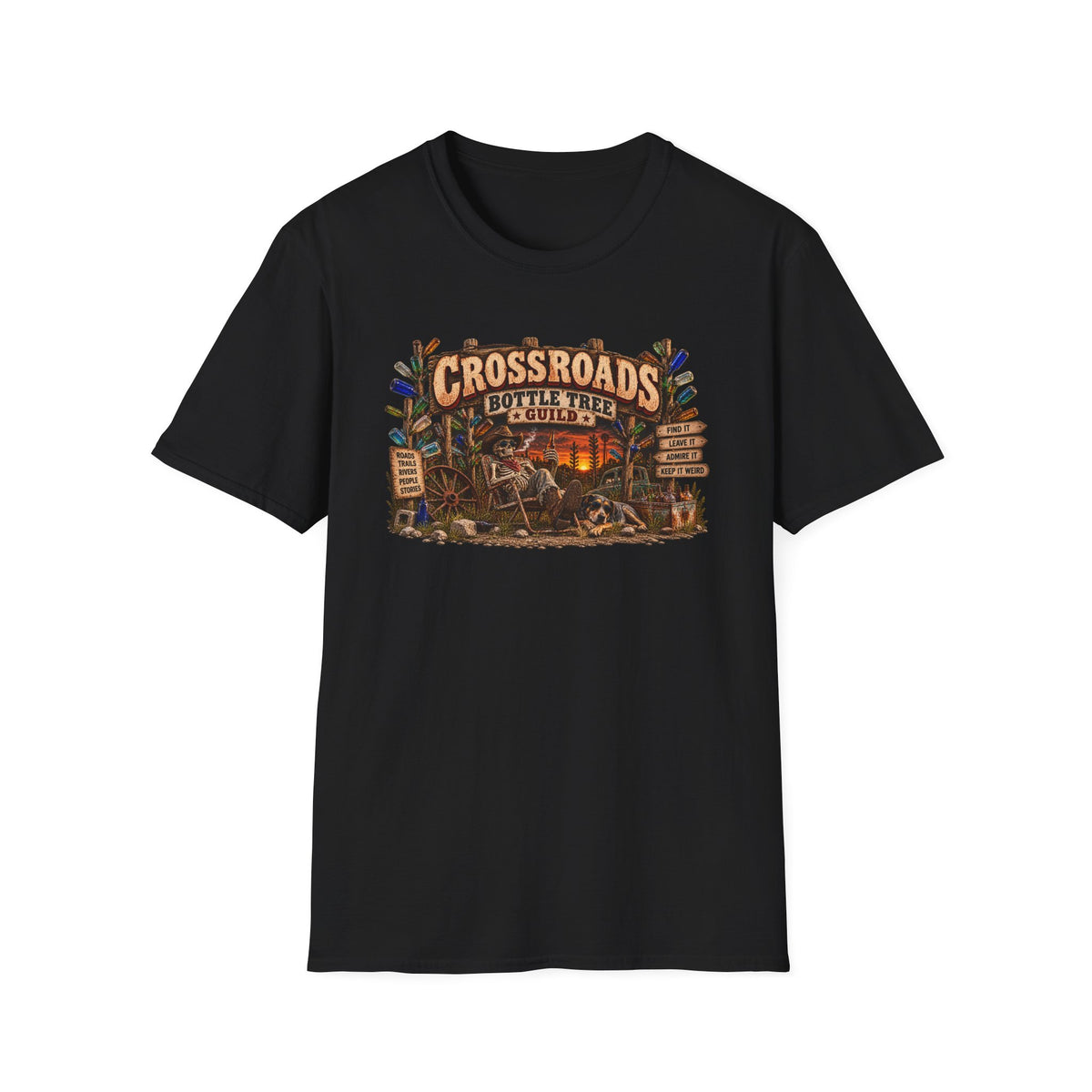 Crossroads Bottle Tree T-Shirt — Southern Folk Magic