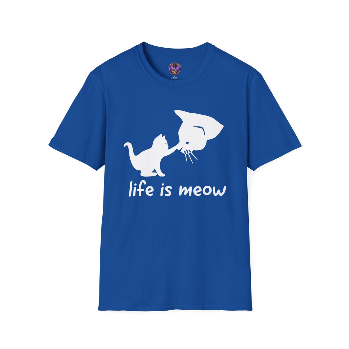 Cat T-Shirt - "Life Is Meow" Cute Cat Graphic Tee for Cat Lovers graphic T-shirt product image 2