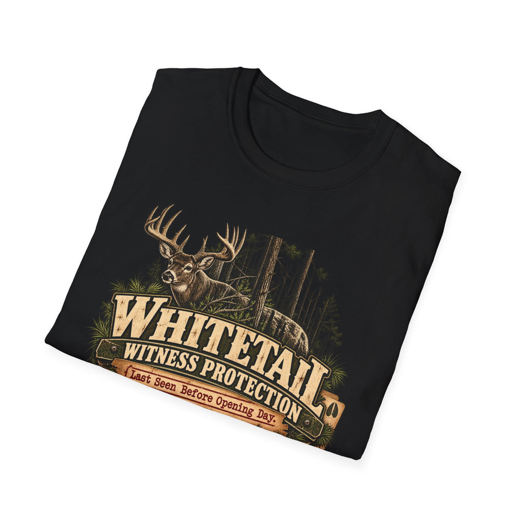 Whitetail Witness Protection T-Shirt — Deer Hunting