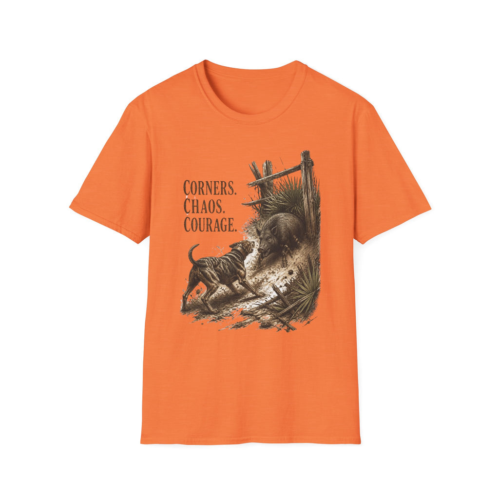 Corners Chaos Courage Catahoula Hog Dog Shirt