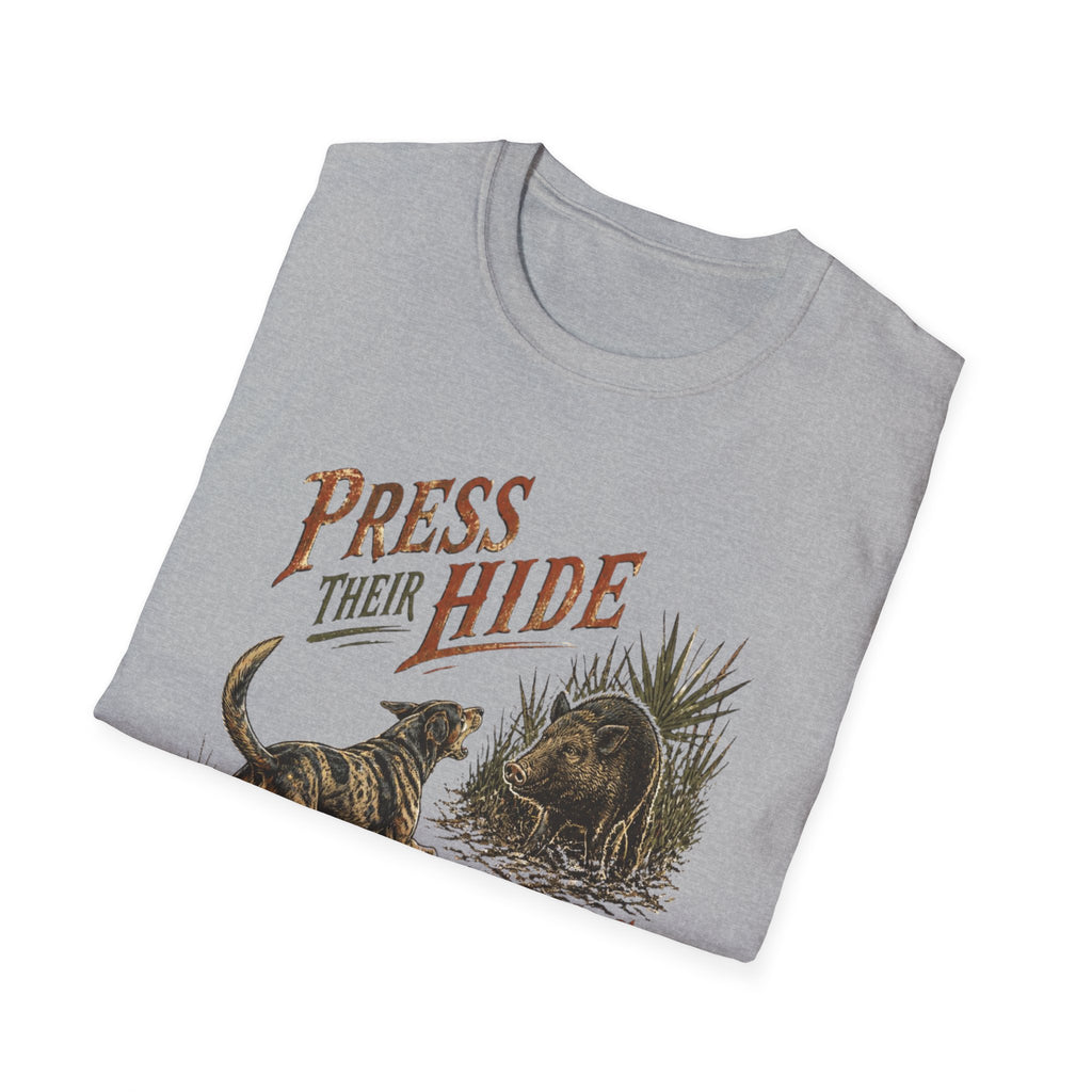 Press Their Hide Til Boss Arrives Catahoula Hog Dog Shirt