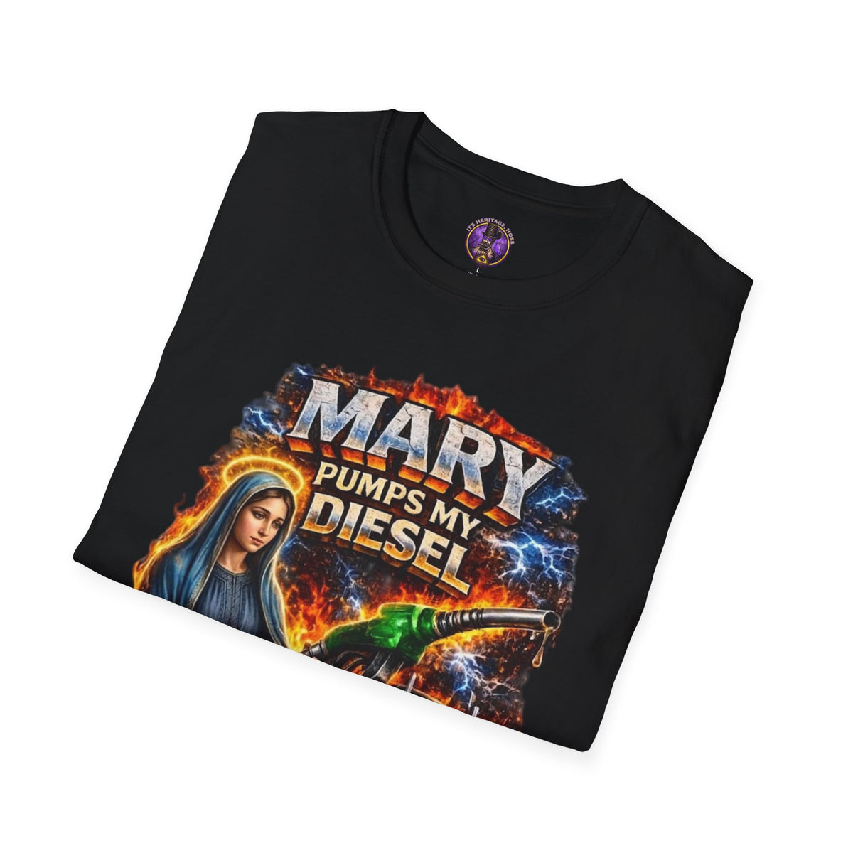 Diesel T-Shirt - "Mary Pumps My Diesel" Graphic graphic T-shirt product image 5