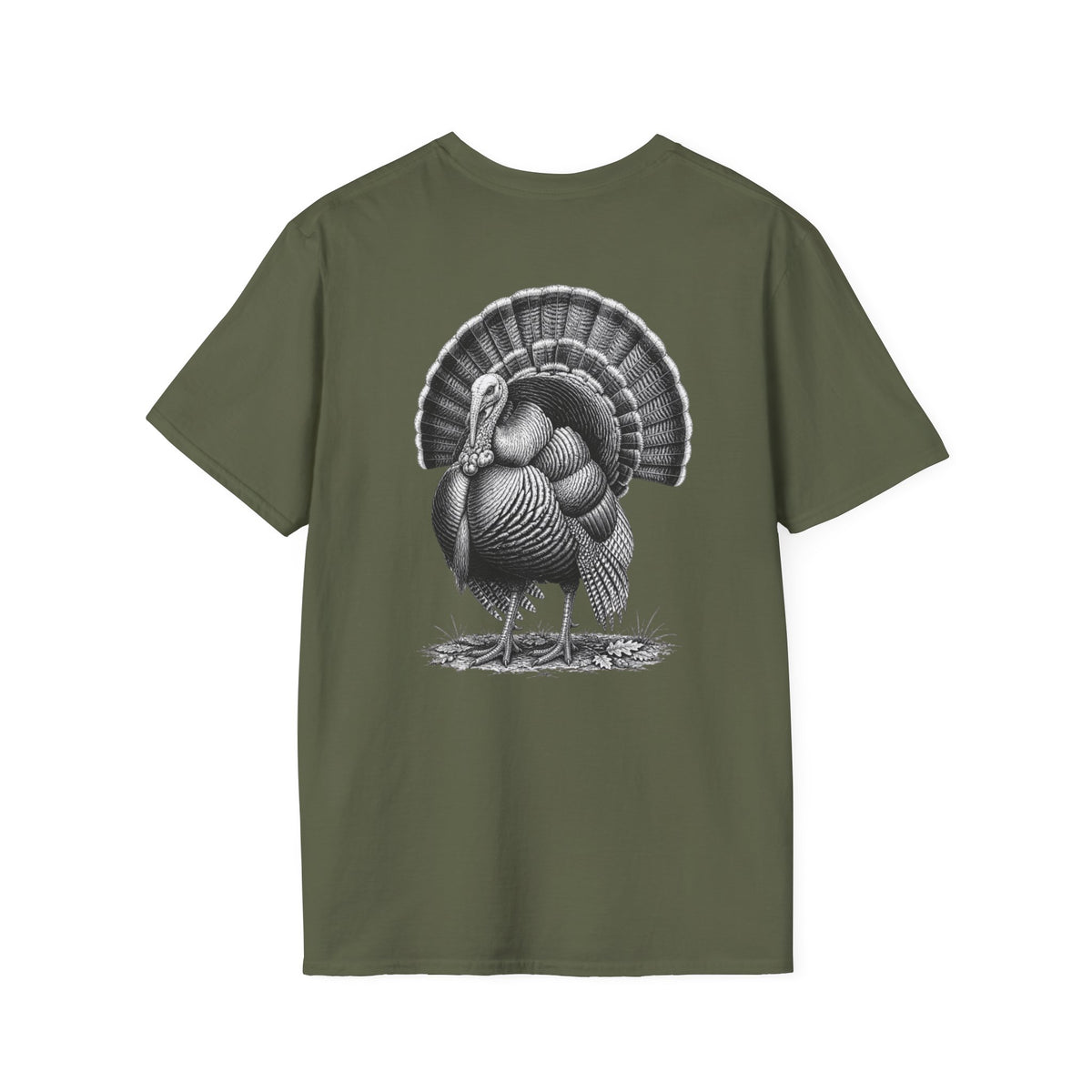 Thankful Turkey T-Shirt — Vintage Thanksgiving Turkey Graphic Tee — product view 1