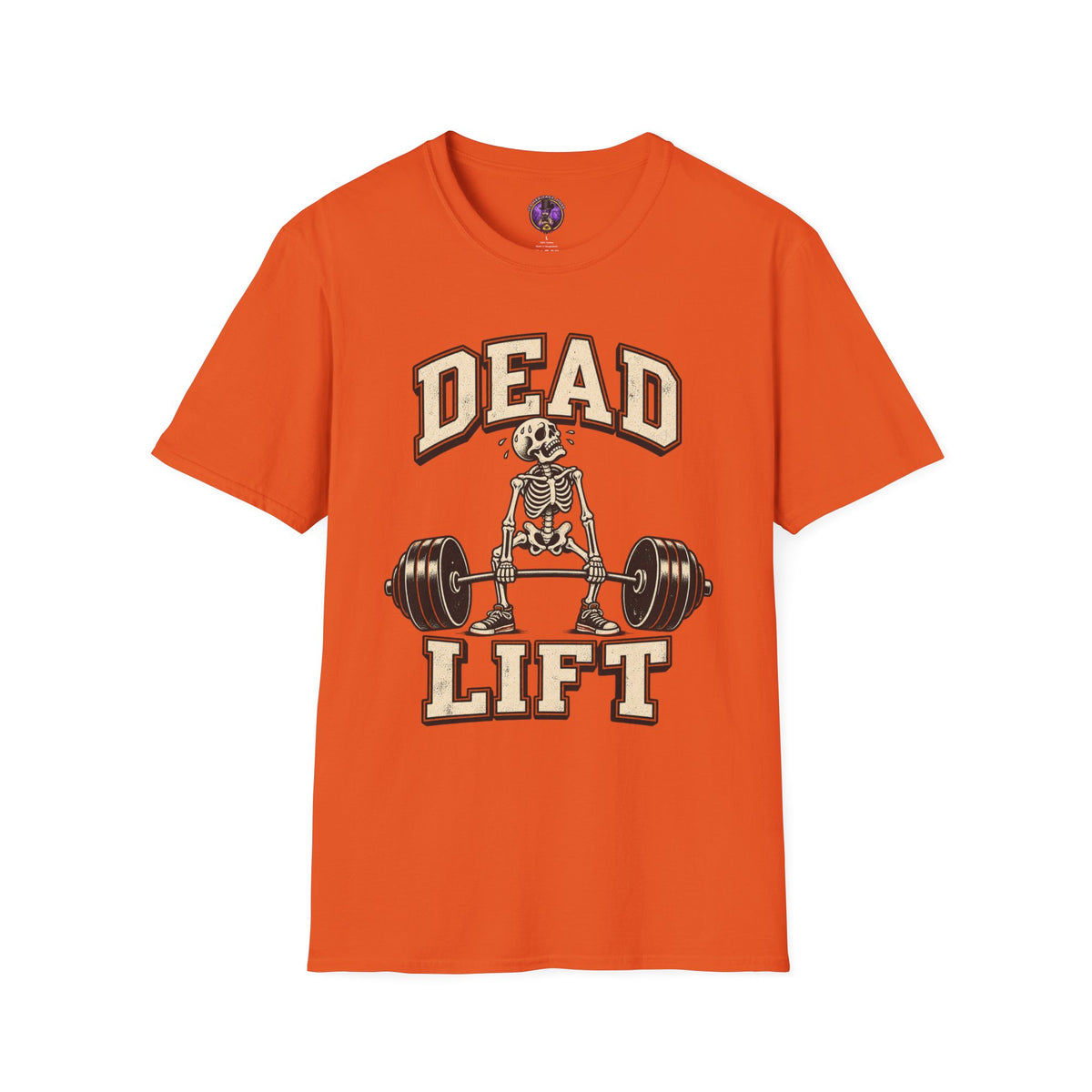 Deadlift Skeleton T‑Shirt - Funny Gym Workout Tee graphic T-shirt product image 2
